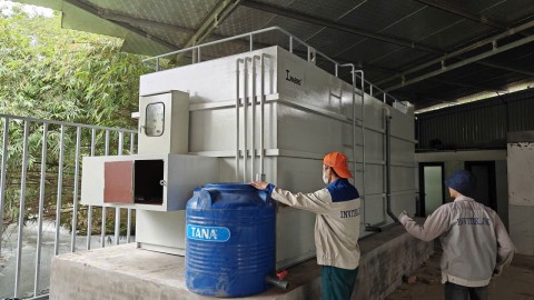 Lắp đặt hệ thống XLNT sản xuất nông sản tại Công ty CP Chế biến Nông sản Phú Vinh