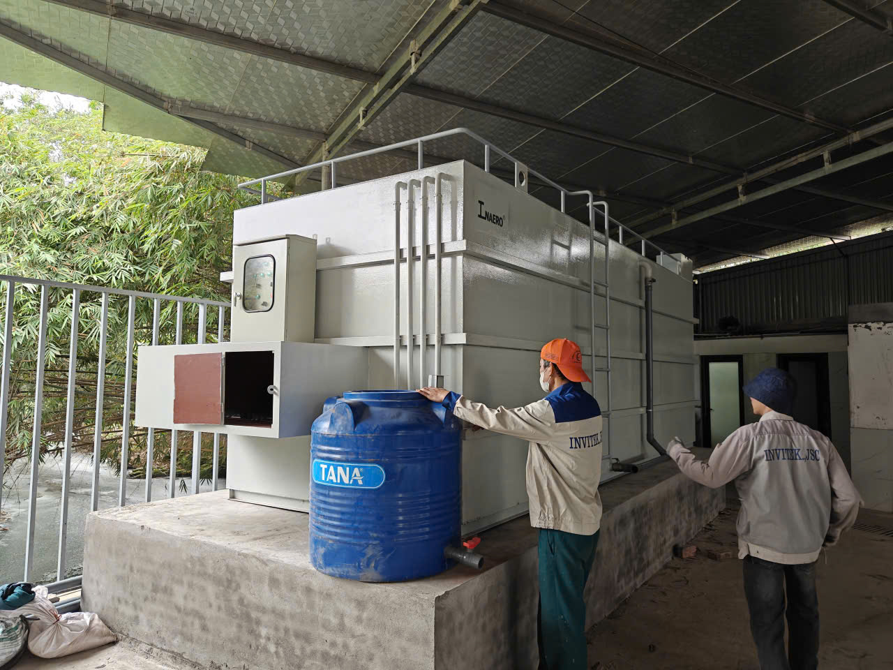 Lắp đặt hệ thống XLNT sản xuất nông sản tại Công ty CP Chế biến Nông sản Phú Vinh